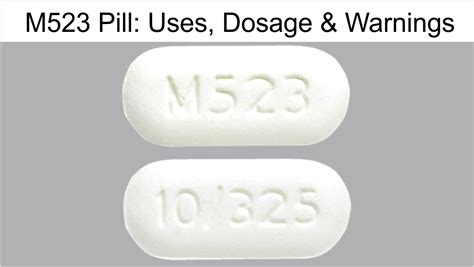 m523 pill identification.